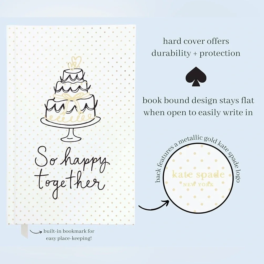 NEW Kate Spade Engagement Wedding Bride Bachelorette Planner Journal Book Gift